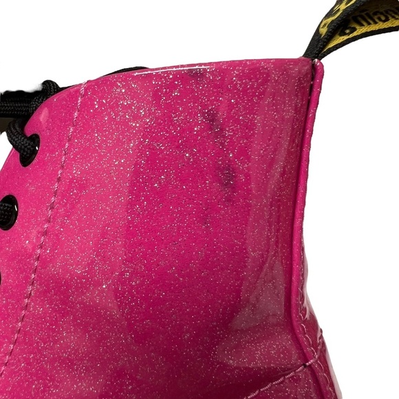 Dr. Martens Luana Hot Pink Glitter Boots Size 6 Barbie Barbiecore - Picture 9 of 11